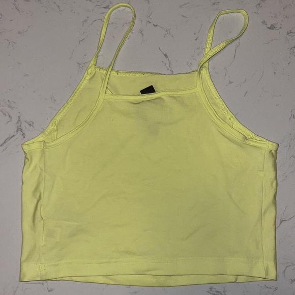 Adidas Lime Green Cropped Athletic Top - Picture 8 of 11